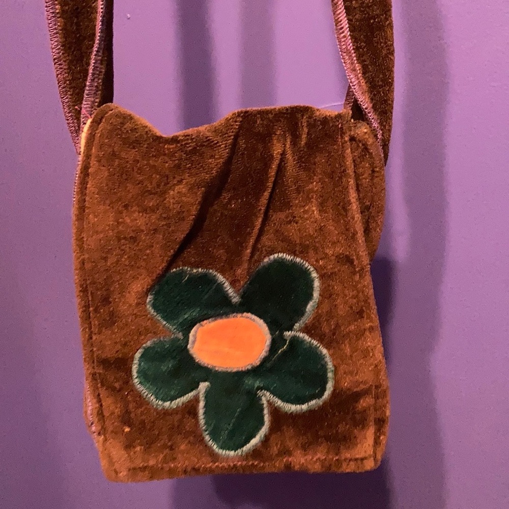 Small Velvet hippie purse